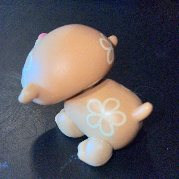 Littlest Pet Shop LPS Brown Hamster Purple Flowered-Eyed 2007, VERY RARE - Picture 4 of 7